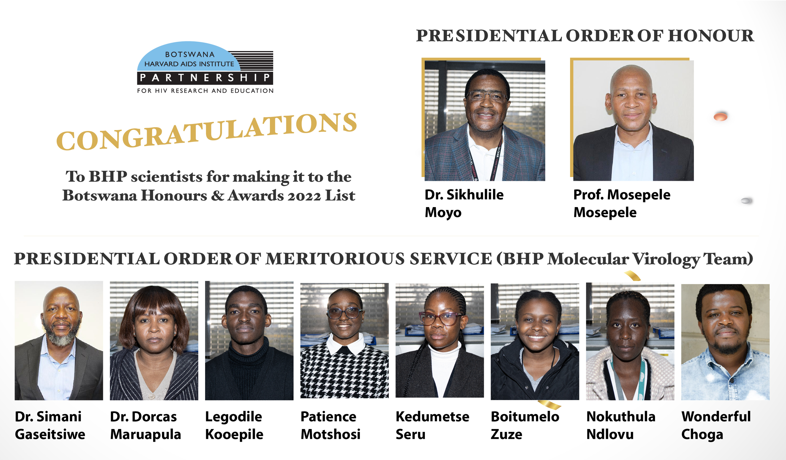 Recepients of Presedential Honours