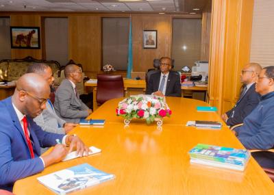 BHP Meets Vice President Gaolathe